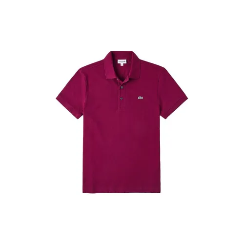 LACOSTE Polo Shirts Men Deep Red