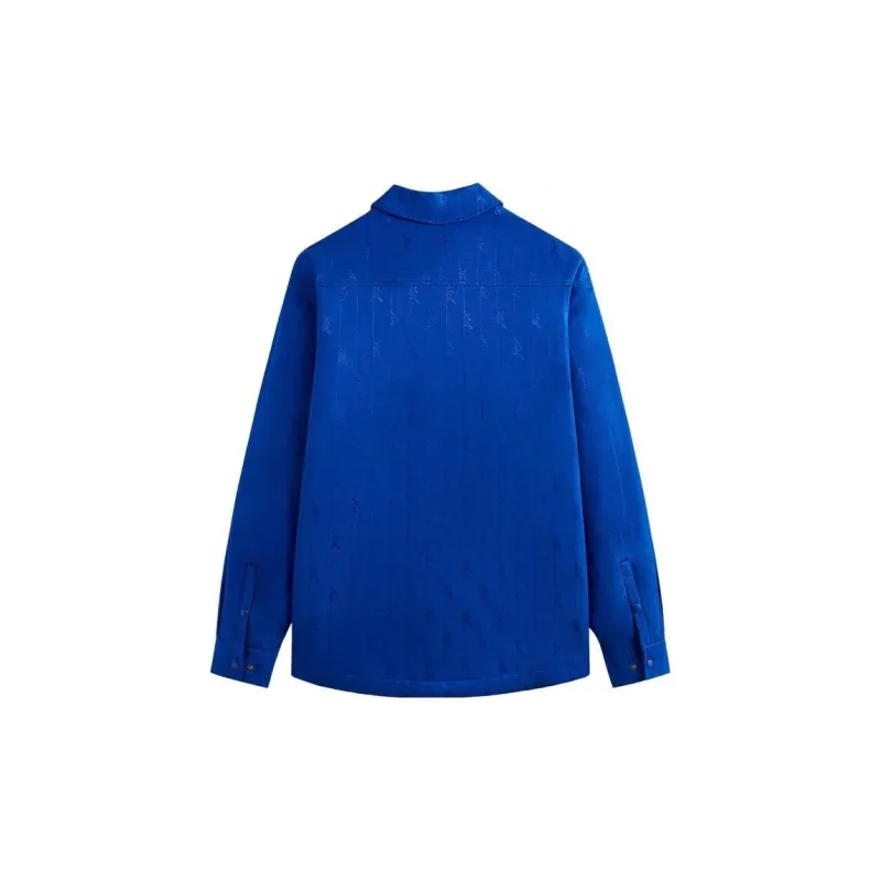 KITH Jacquard Faille Sutton Quilted Shirt Jacket-1