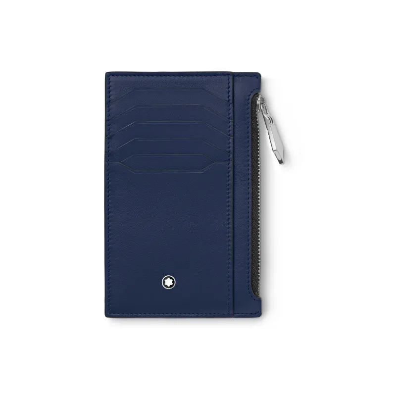 MONTBLANC Meisterstuck Grain Cow Leather Card Holder Men's Ink Blue-0