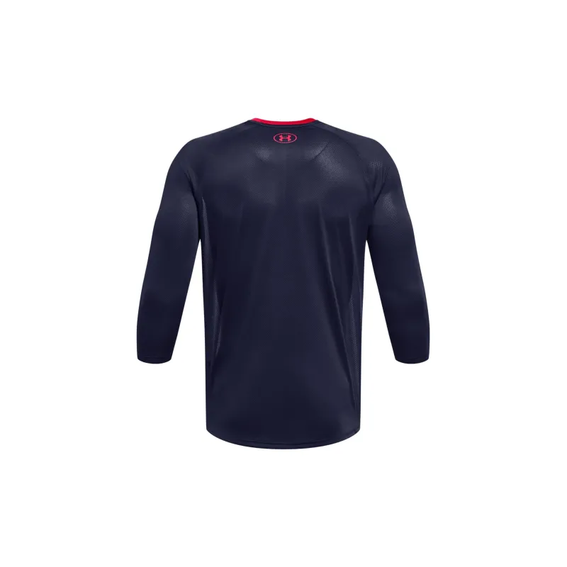 Under Armour Utility T Shirts Men White/Marine Blue-1