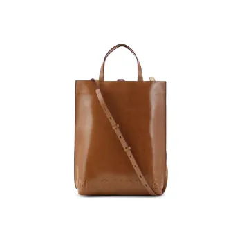 GANNI Recycled Polyester Shoulder Bag Crossbody Bag Handbag Medium Size Women's Brown
