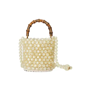 GUCCI Broadway Resin One Shoulder Handbags Small Size Women's White