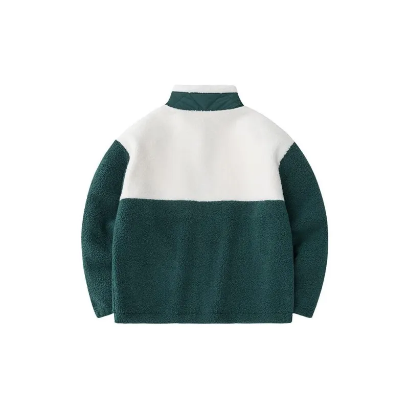 Anta Life Collection Jackets Coats Women's Chalcedony White/Gulf Green-1