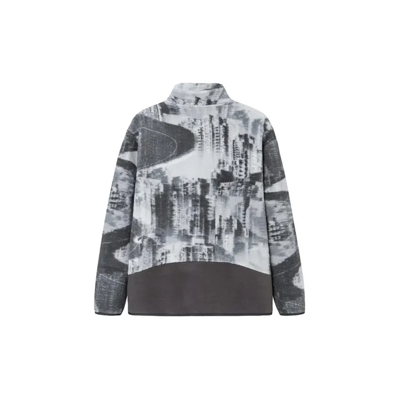 Anta Outdoor Collection Jacket Men's Dark Plum Gray/All-over Print-1