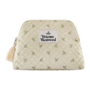 Vivienne Westwood Recycled Polyester With Polyamide Toiletry Bag Small Size Women's White