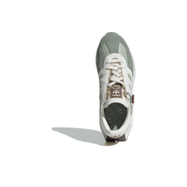 Adidas Originals Retropy E5 Low Top Casual Shoes Women's Green White-4