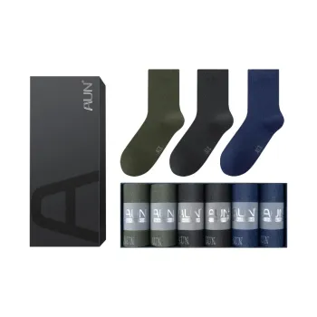 AUN Men Mid-Calf Socks