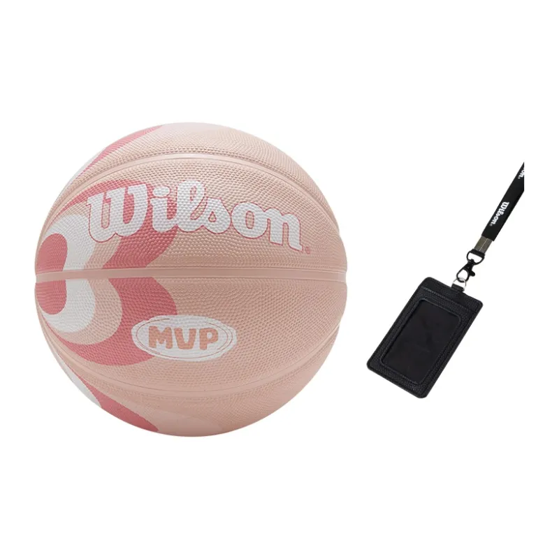 Wilson Rubber Basketball Pink Size 7 Training Unisex-9