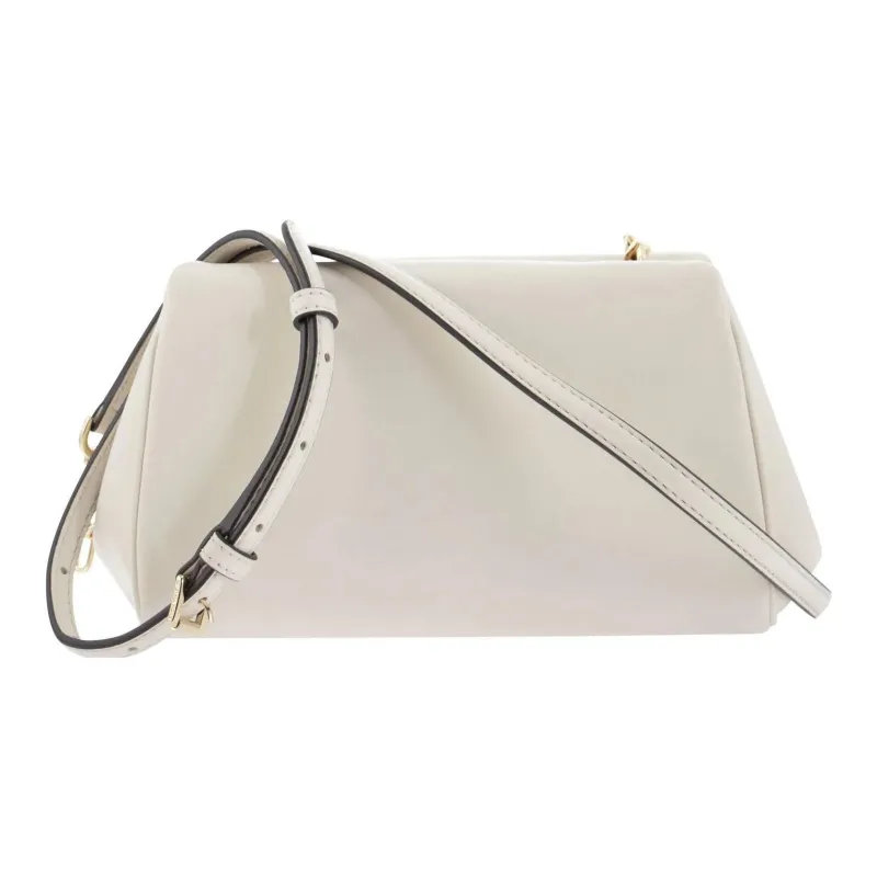 MICHAEL KORS Belle Leather Crossbody Bag Shoulder Bag Women's Cream-3