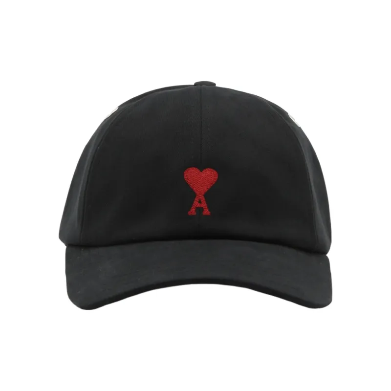 Ami Paris Ami De Coeur Embroidery Cap-0