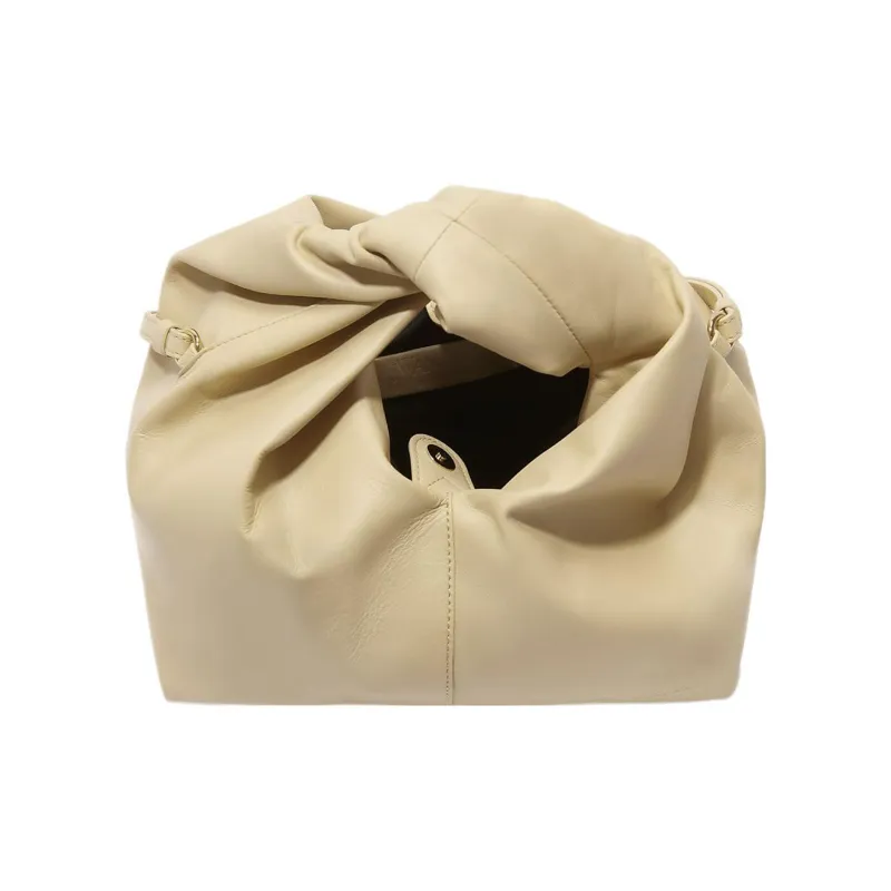 JW Anderson Calfskin Handbag, Shoulder Bag, Crossbody Bag Mini Women's Light Yellow-4