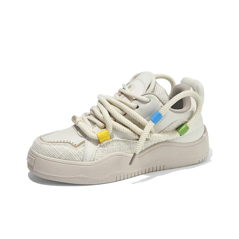 TCELLARS Low Top Skateboard Shoes Unisex Moonlit Beige Box Limited Edition-2