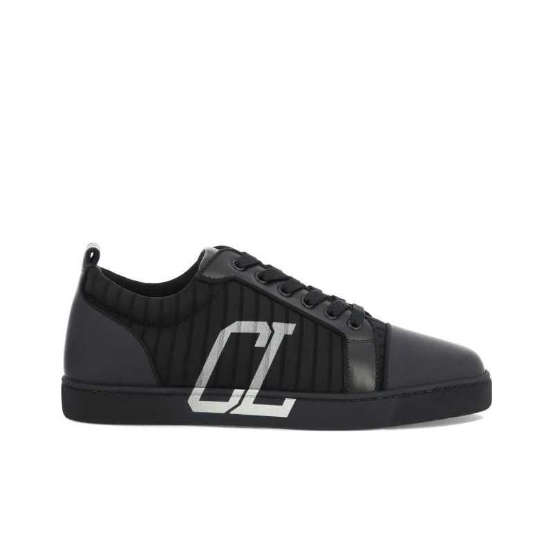 CL LUBOTING Low Top Skateboard Shoes Men's Black-1