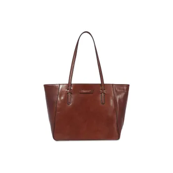 THE BRIDGE Leather Tote Bag Shopping Bag Shoulder Bag Handbag Regular Women's Brown