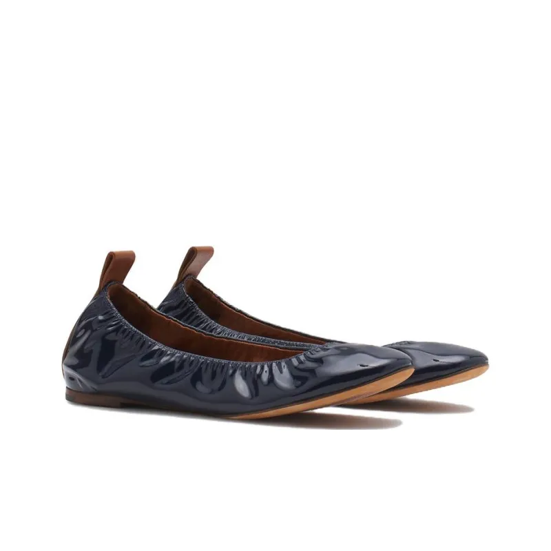 Lanvin Patent Leather Ballerina Shoes-2