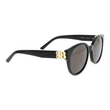 Balenciaga Plastic Irregular Shape Sunglasses Men's Black