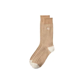 UNIQLO Jw Anderson Co Branded Series FW23 Mid Calf Socks Women's 1 Pack Khaki