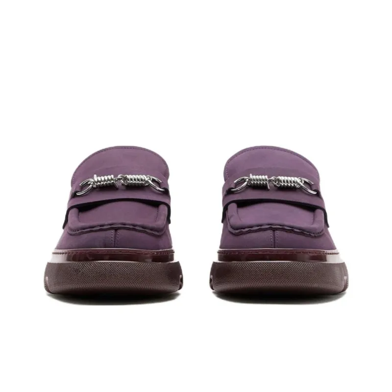 Burberry Creeper Clamp Suede Loafers-2
