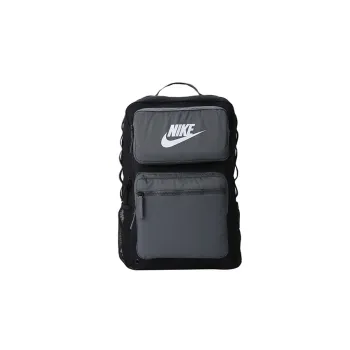 Nike Polyester Backpack Regular Men's Black Gray Color