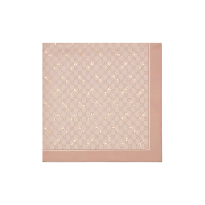 GUCCI GG print Silk Scarf-1