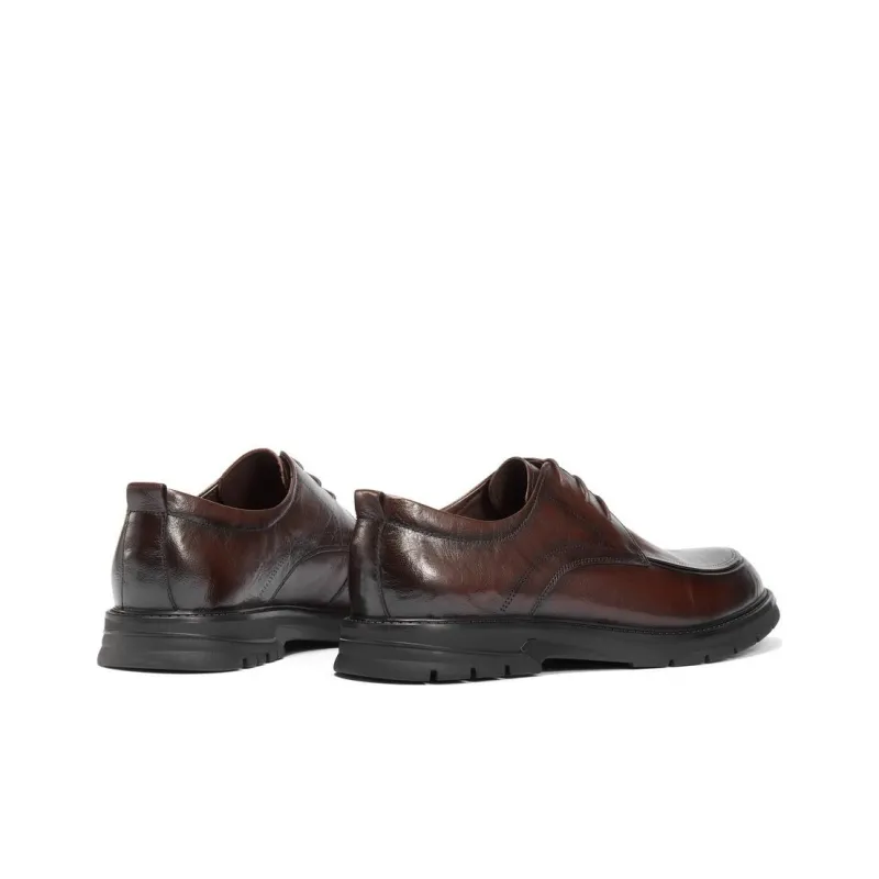 BELLE Dress Shoes Men Low Top Brown/Black-2