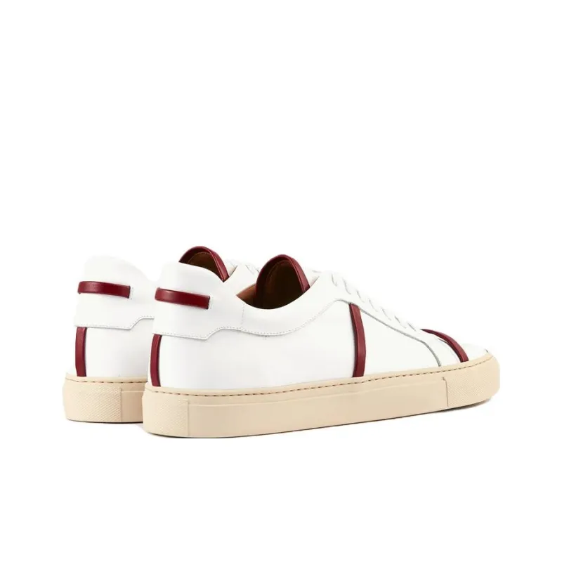 Malone Souliers Low-Top Skateboard Shoes Men's White-3