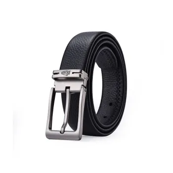 Hush Puppies High-End Pin Buckle Cow Leather Leather Belts Men's 3.5cm