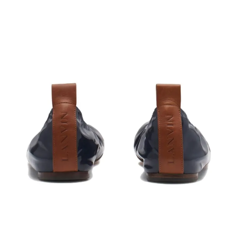 Lanvin Patent Leather Ballerina Shoes-3