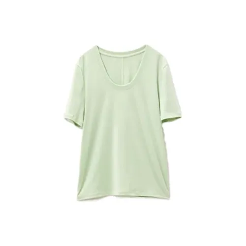 VERA VEINS T-Shirts Women's Mint Cream Green