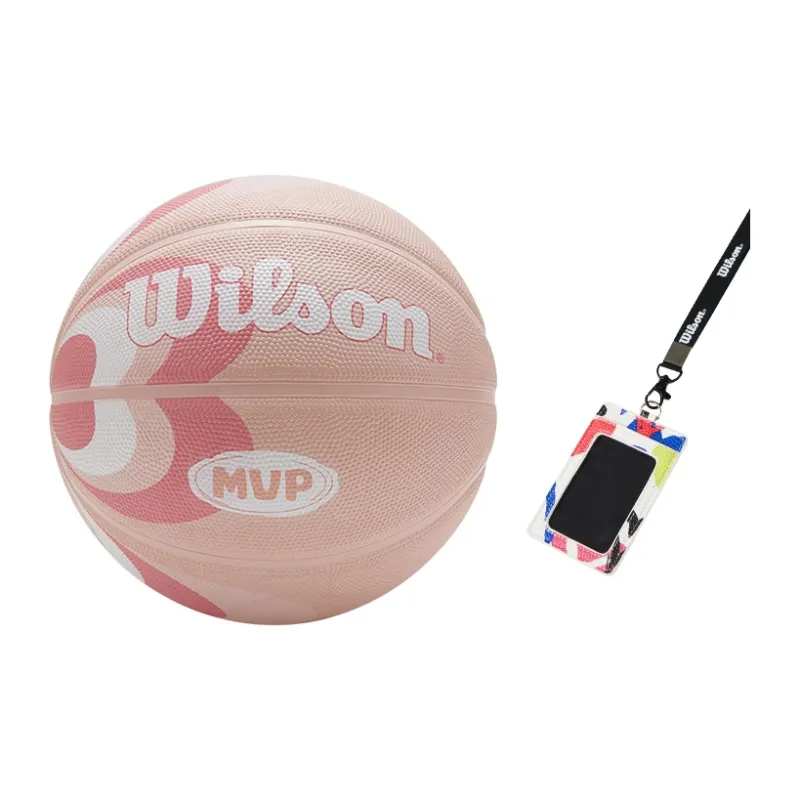 Wilson Rubber Basketball Pink Size 7 Training Unisex-7
