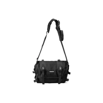 KONADCT Nylon Messenger Bag, Shoulder Bag, Crossbody Bag Regular Unisex Black
