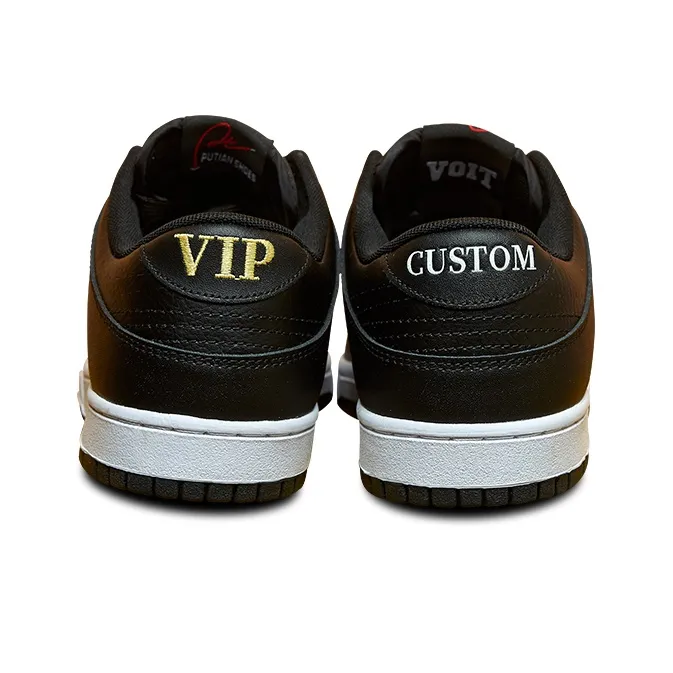 VOIT Skateboard Shoes Unisex Low Top Black/White-3