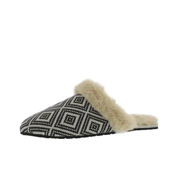 Skechers Cleo Cosy Diamond Rise Wrap toe Slippers Women's Black