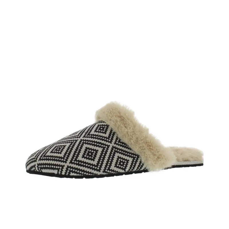 Skechers Cleo Cosy Diamond Rise Wrap toe Slippers Women's Black-0
