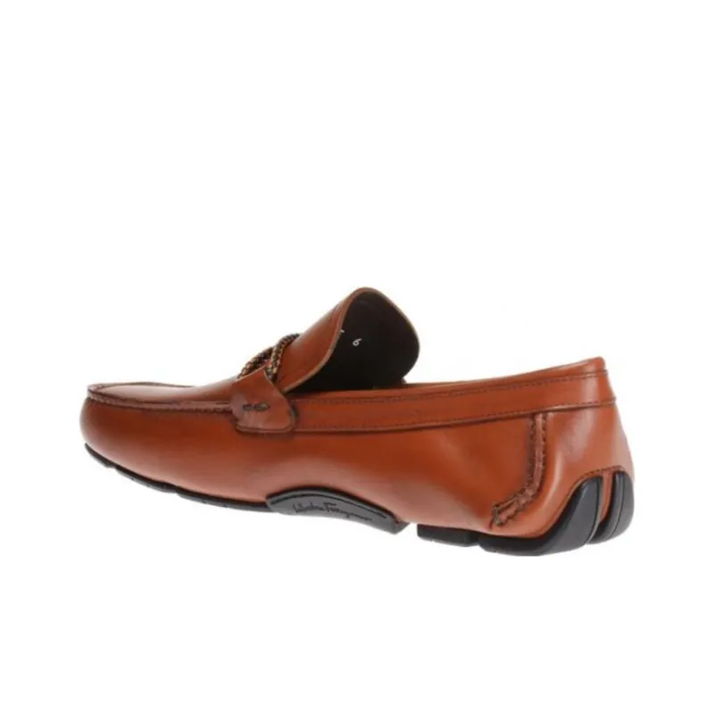 FERRAGAMO Gommino Loafers Men's Brown-3