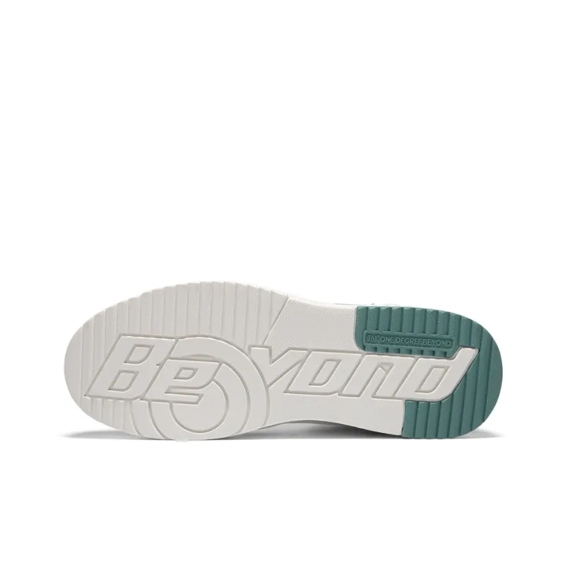 361° Warm High Top Skateboard Shoes Men's White Cyan-4