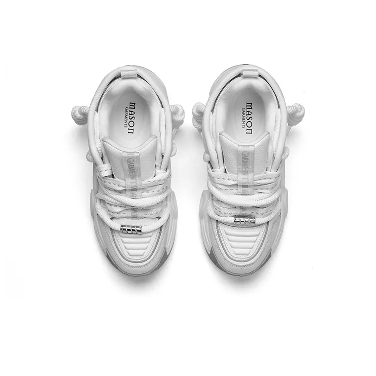 Masongarments Windstorm Collection Chunky Sneakers Unisex Low Top Ivory White-3