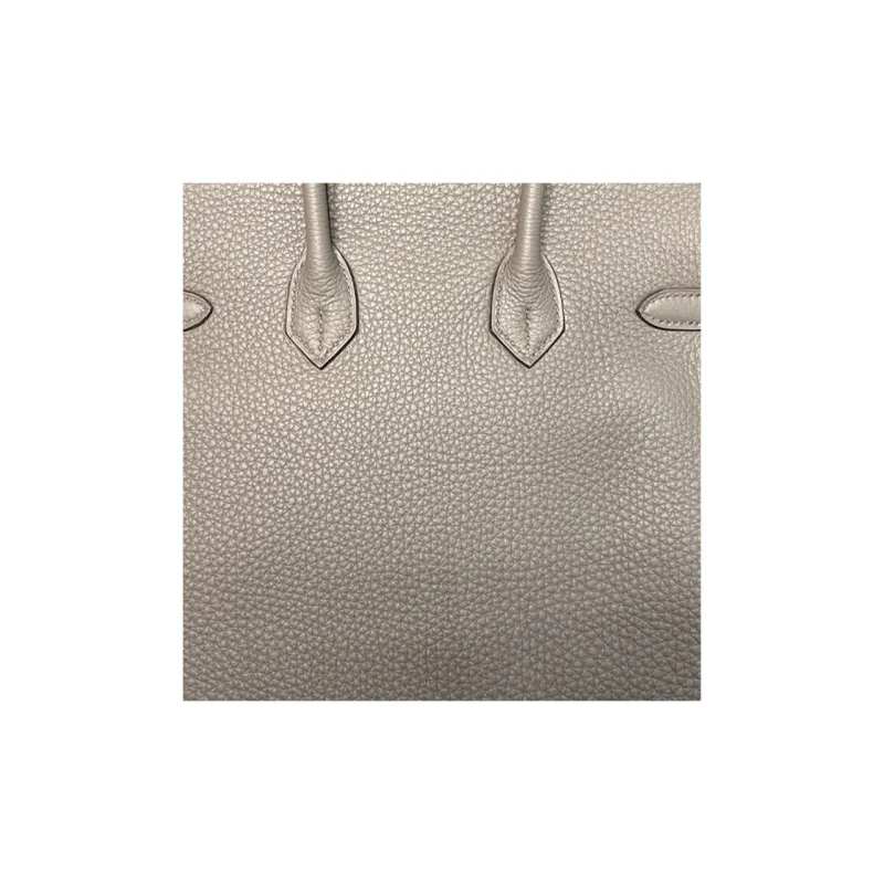HERMES Birkin Togo Calfskin Handbag Women's 8F Gris ÉTain Tin Gray-1