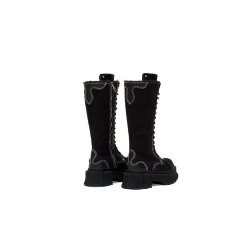 SMFK Wild World Wild World Series Knee-high Boots Women's Wilderness Black