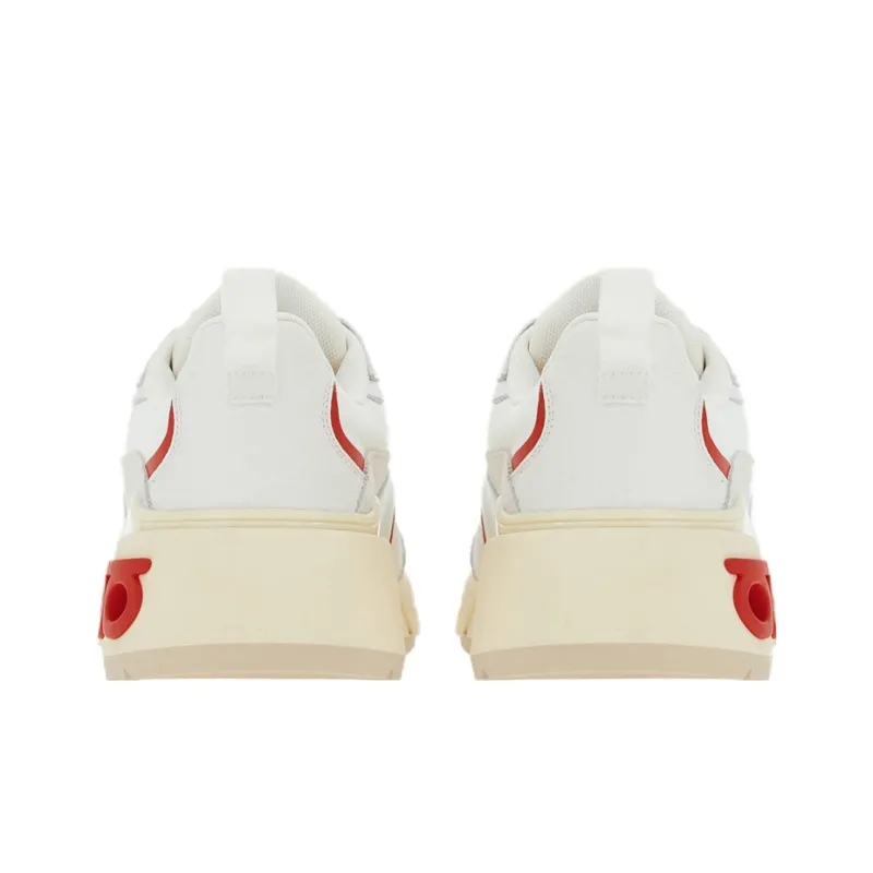 FERRAGAMO Abrasion Resistant Low Top Casual Shoes Women's White-3