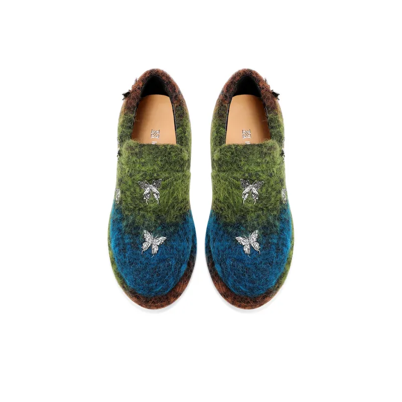 Hoov Loafers Women's Turquoise/Orange Black-3