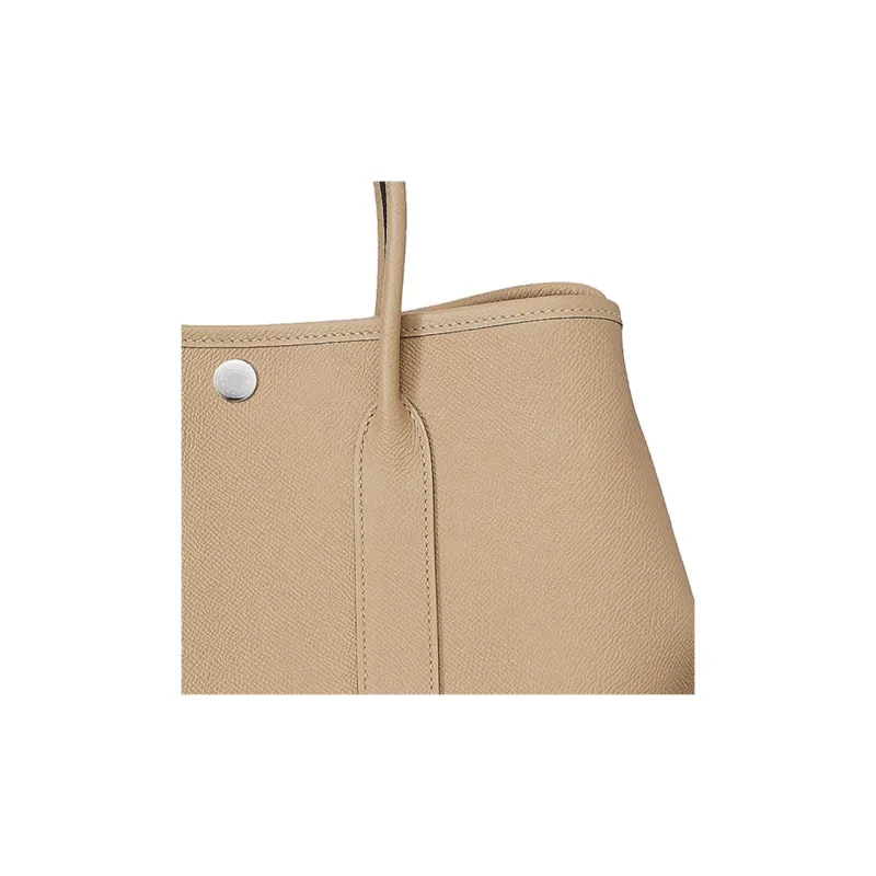 HERMES Garden Party Epsom Calfskin Handbag Women's S2 Trench Trench Coat Beige-3