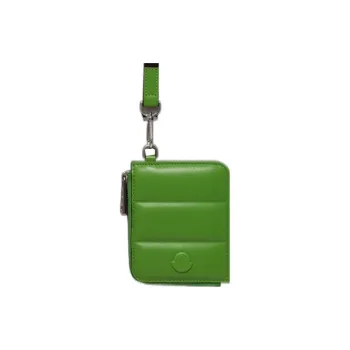 Moncler Soft Leather Wallet Regular Unisex Leaf Green