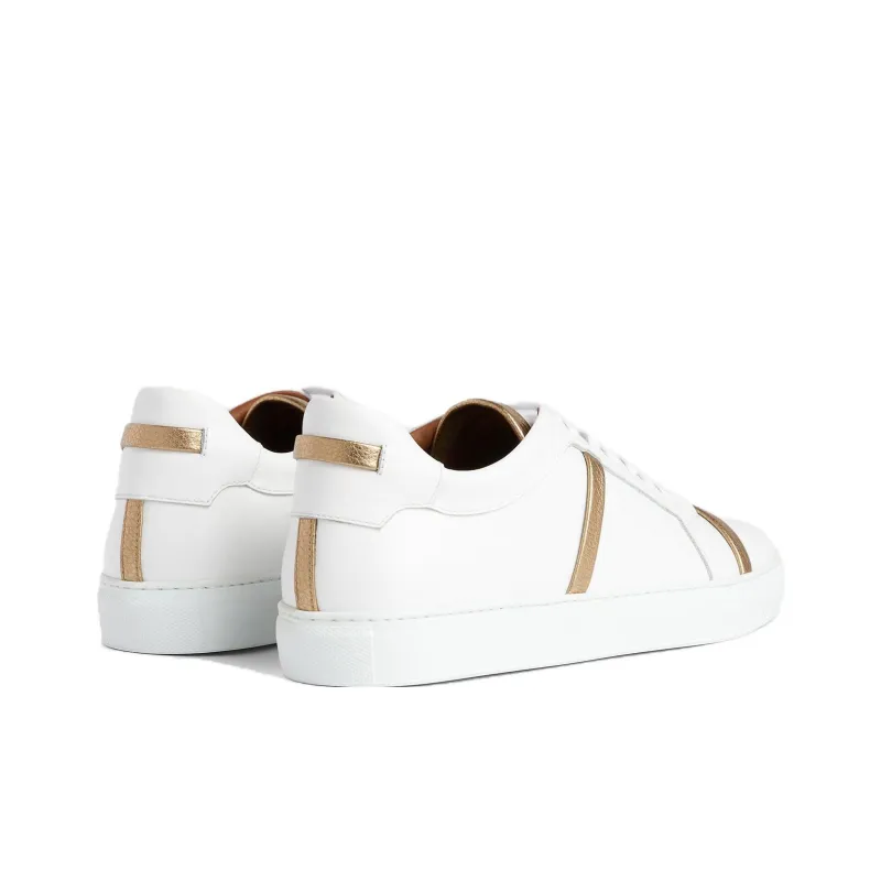 Malone Souliers Low-Top Skateboard Shoes Men's White-3
