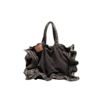 YProject Denim Handbag Women's Black Gray Color