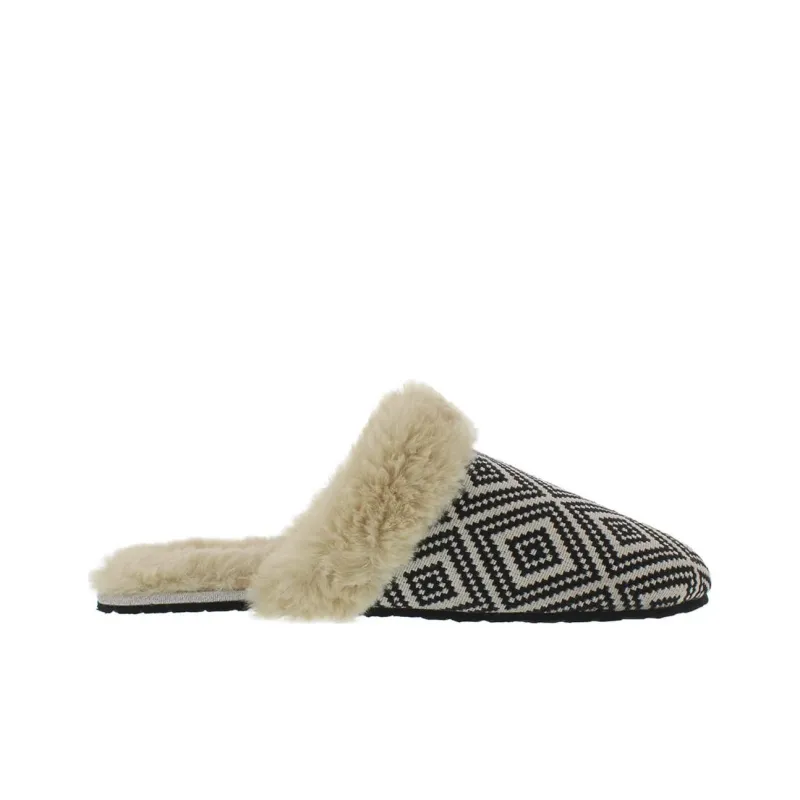 Skechers Cleo Cosy Diamond Rise Wrap toe Slippers Women's Black-1