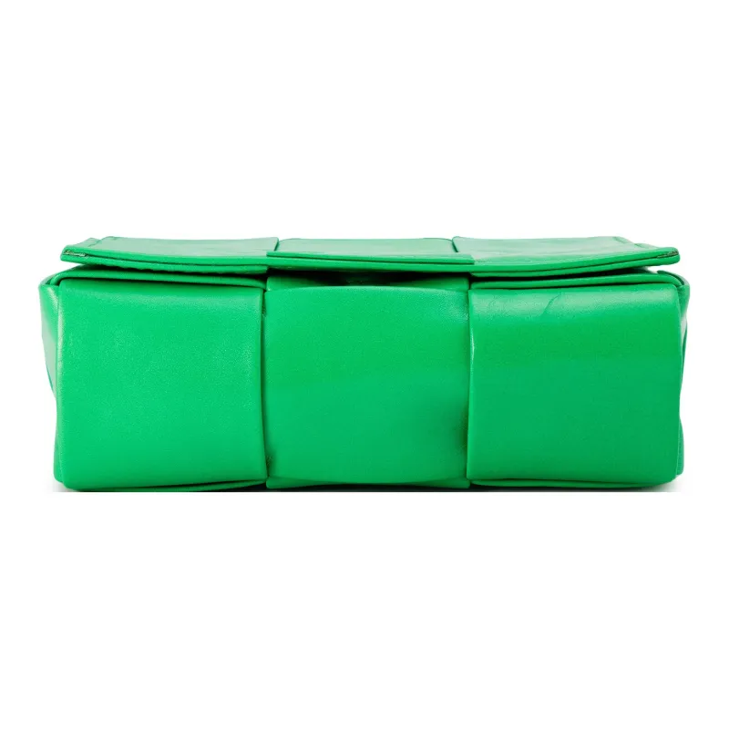 Bottega Veneta With Calfskin Small Block Small Square Bag, Shoulder Bag, Crossbody Bag Mini Men's Parrot Green-5