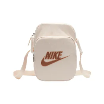 Nike Polyester Shoulder Bag Crossbody Bag Regular Unisex Guava Ice Spelled Amber Brown