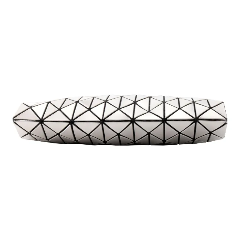 ISSEY MIYAKE Row Metallic Polyvinyl Chloride Shoulder Bag Unisex Silver-2