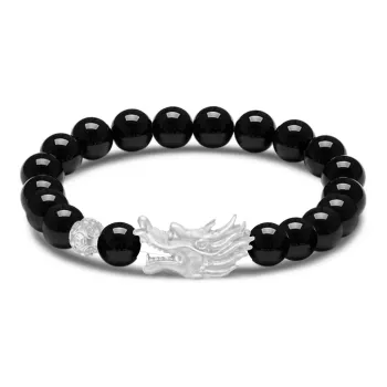 Teddy Bear Collection Obsidian Bracelets Unisex